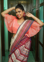 Load image into Gallery viewer, Cream Base Cotton Saree
