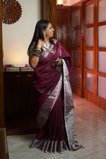 Load image into Gallery viewer, Jute Linen Saree
