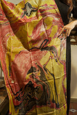 Load image into Gallery viewer, Yellow Banana Silk Stole
