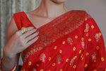 Load image into Gallery viewer, Red Kutchi Silk Bandhani Saree (Copy)
