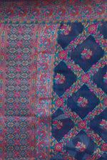 Load image into Gallery viewer, Patola Pattern Blue Muga Silk Saree
