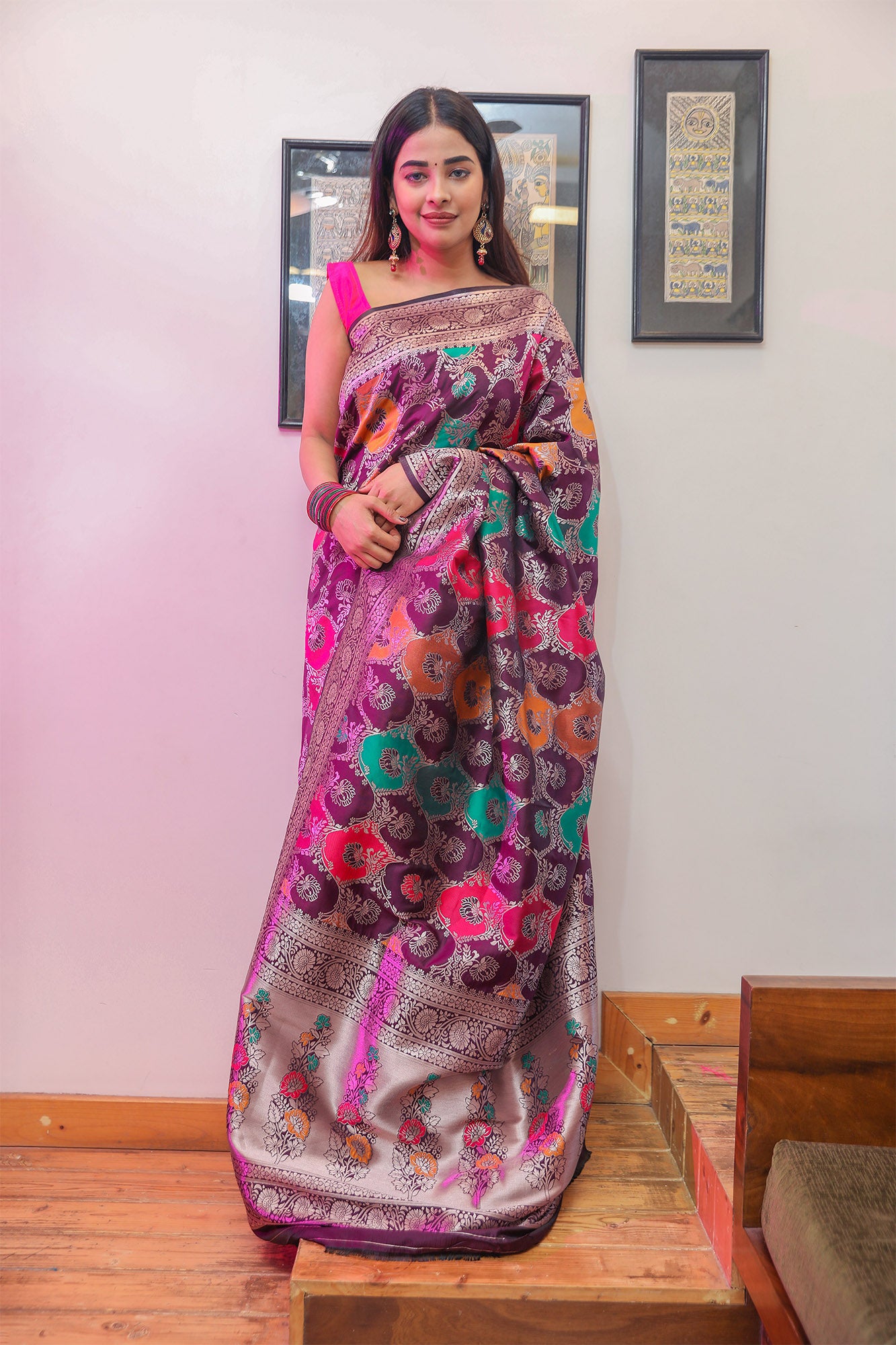 Rangkat Pattern Handloom Silk Saree