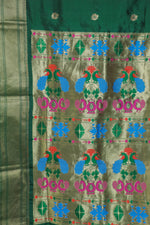 Load image into Gallery viewer, Green Paithani Silk Saree
