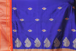 Load image into Gallery viewer, Blue and Saffron Paithani Silk Saree
