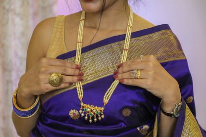 Blue Paithani Silk Saree