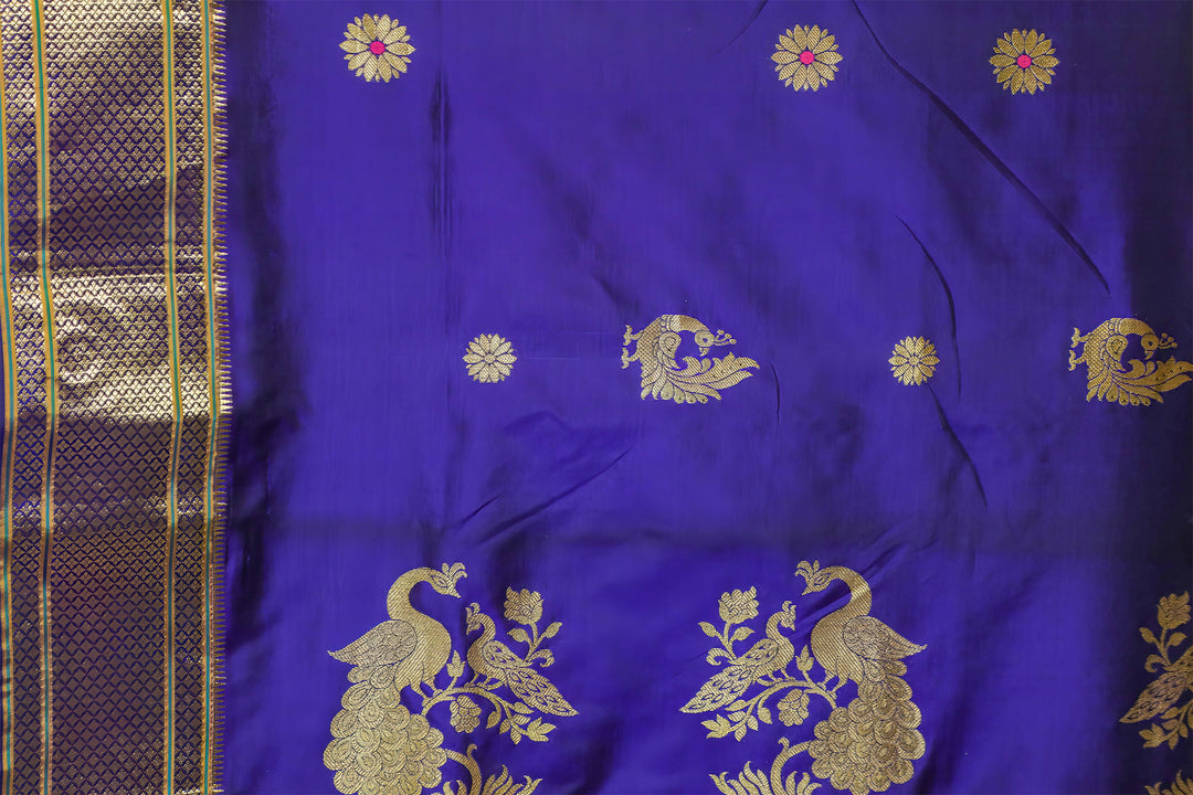 Blue Paithani Silk Saree