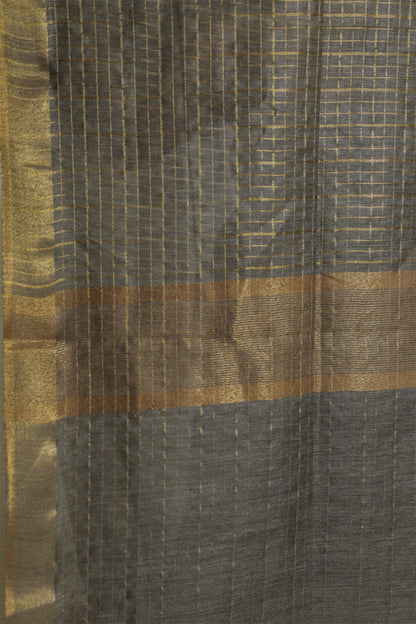 Brownish Black Basuhara Silk Saree