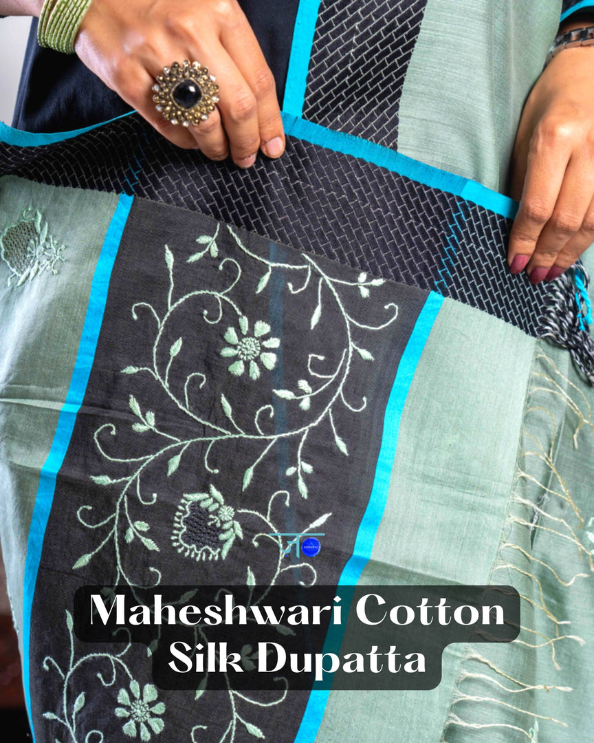 Maheshwari cotton silk Dupatta
