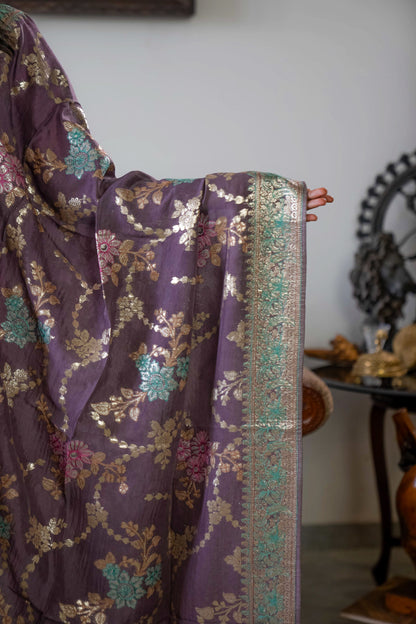 Light Brown Tissue Dupatta