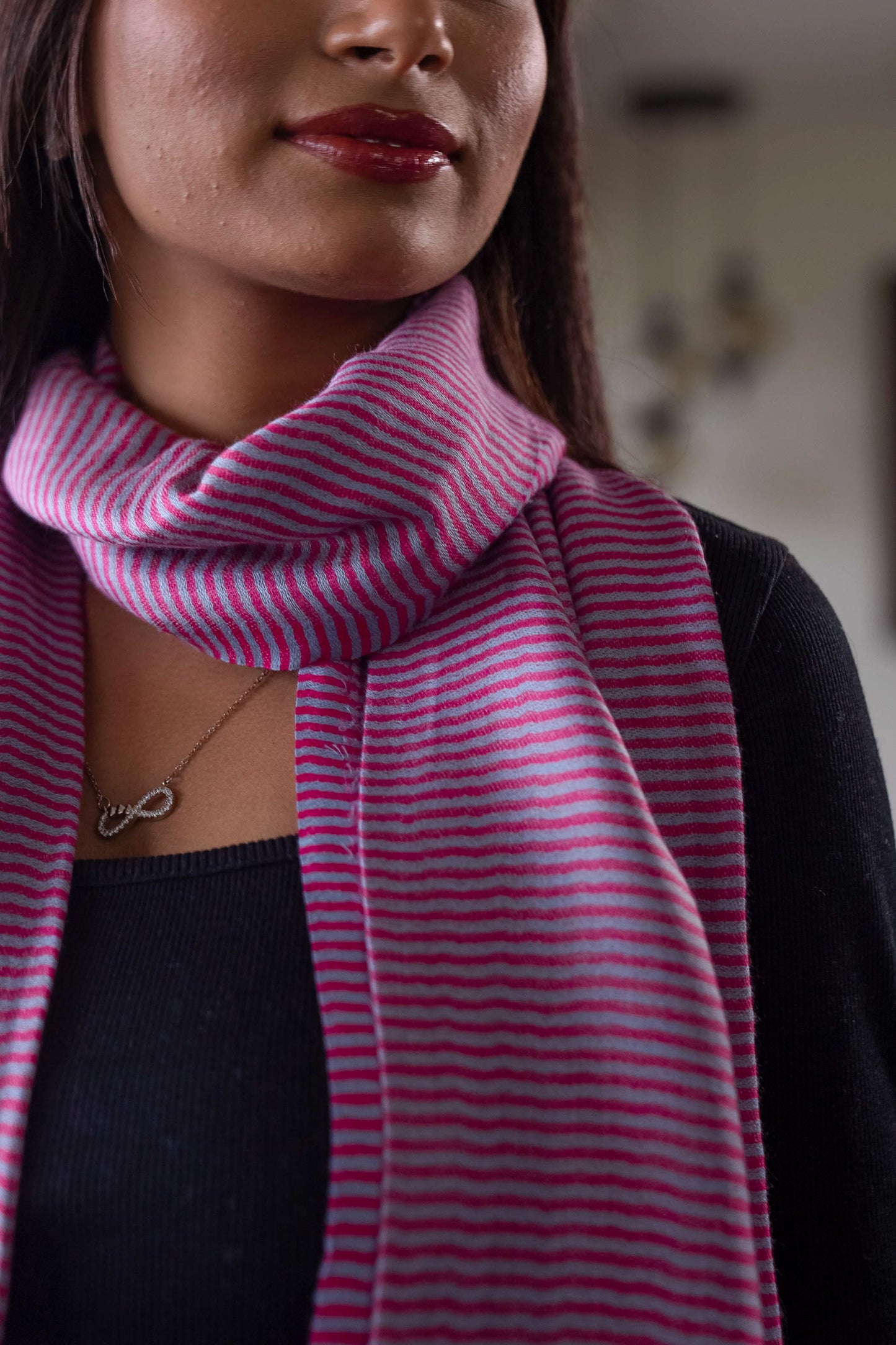 Pink Style Statement Stole