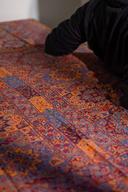 Multicolored Kalamkari Kani Shawl