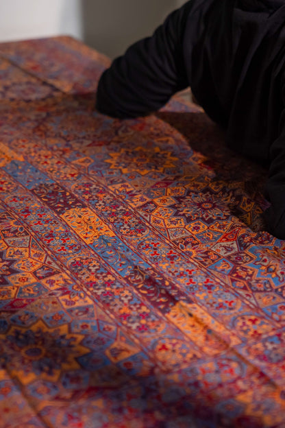 Multicolored Kalamkari Kani Shawl