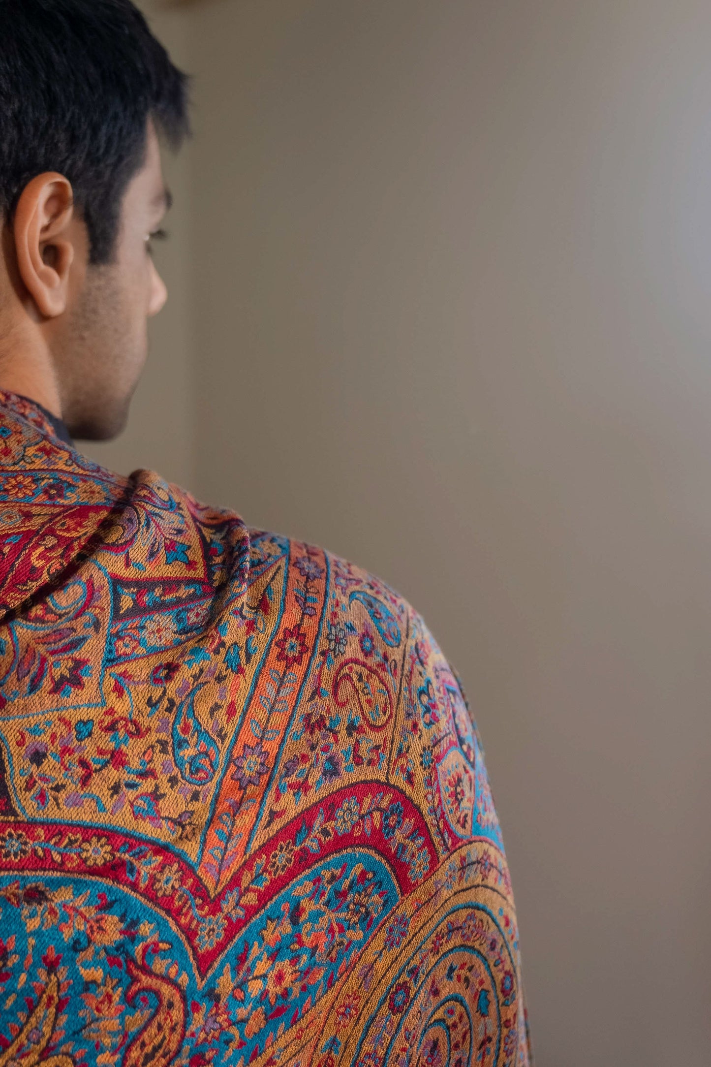 Multicolored Kalamkari Kani Shawl