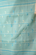 Load image into Gallery viewer, Blue Cotton Muslin Saree
