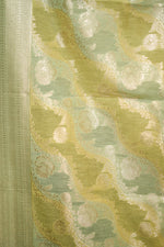 Load image into Gallery viewer, Pastel Green Linen Silk Saree

